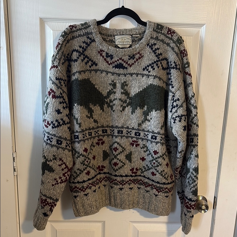 Hand Knit Vintage American Eagle Sweater